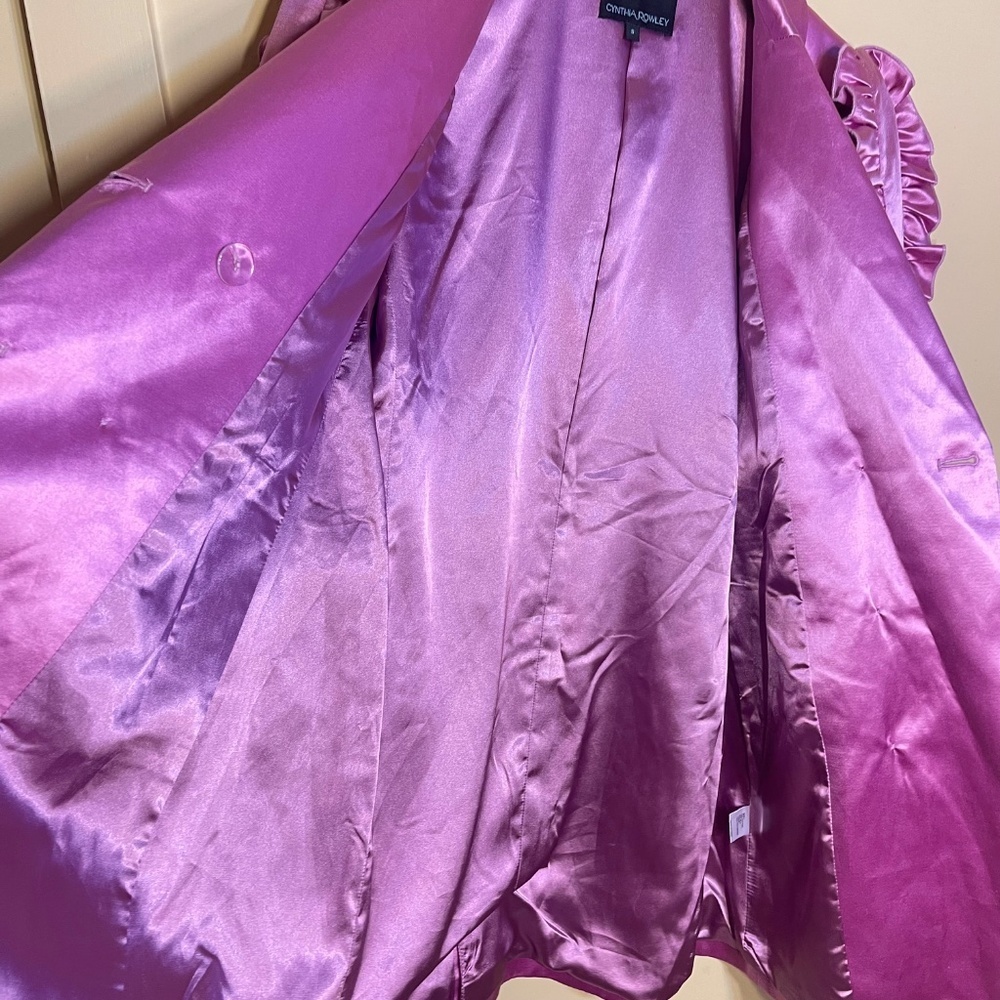 Silk Cynthia Rowley Satin Jacket - Picture 3 of 9